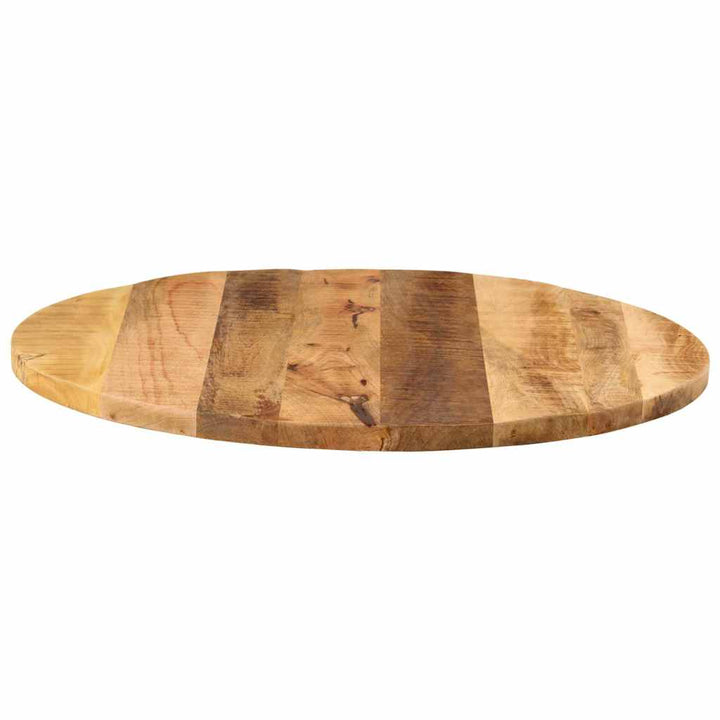 bordplade Ø80x2,5 cm rund massivt ru mangotræ