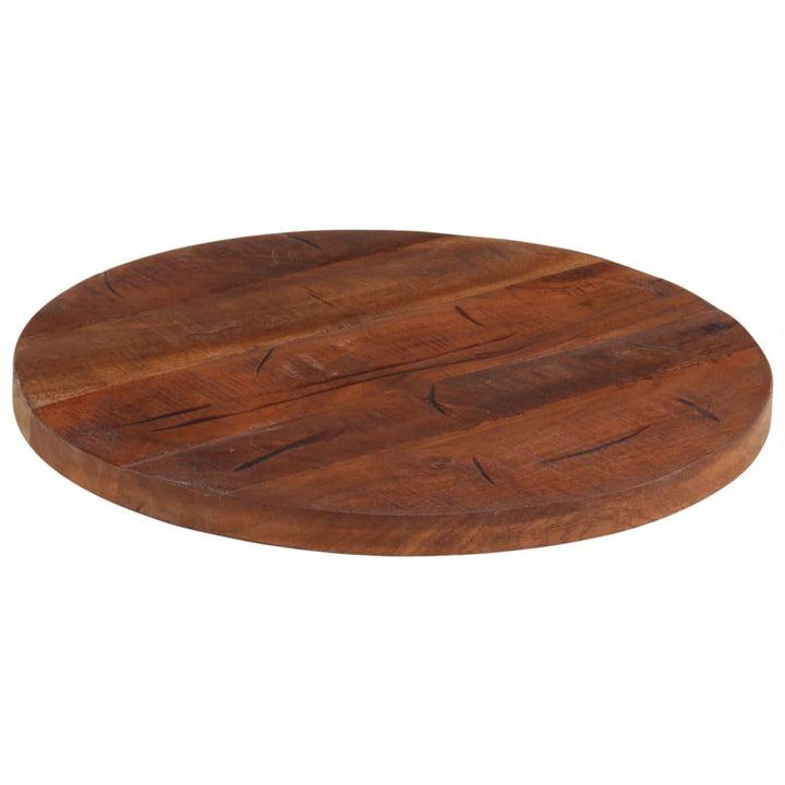bordplade Ø50x2,5 cm rund massivt genbrugstræ
