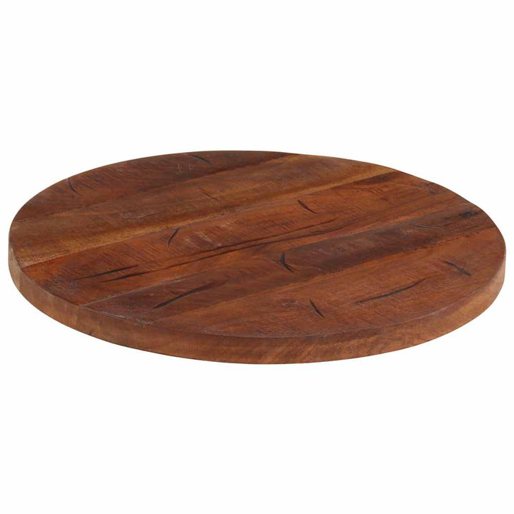 bordplade Ø60x2,5 cm rund massivt genbrugstræ