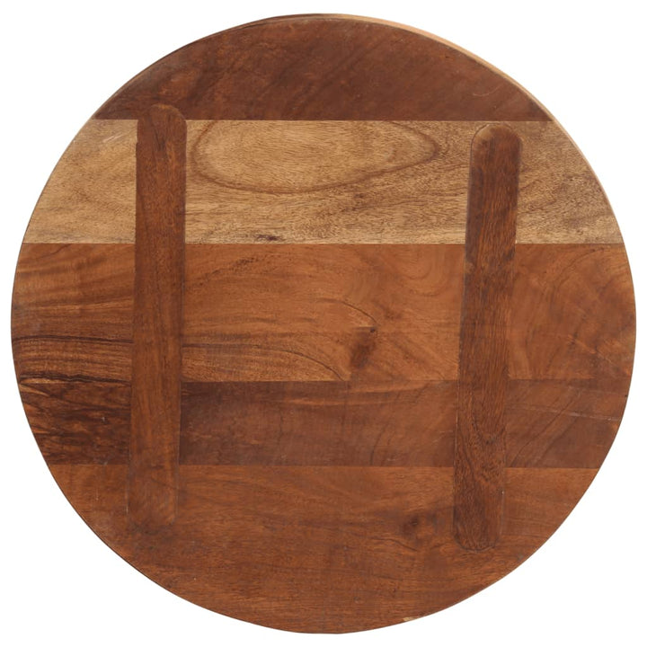 bordplade Ø60x3,8 cm rund massivt genbrugstræ