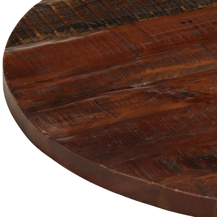 bordplade Ø70x3,8 cm rund massivt genbrugstræ