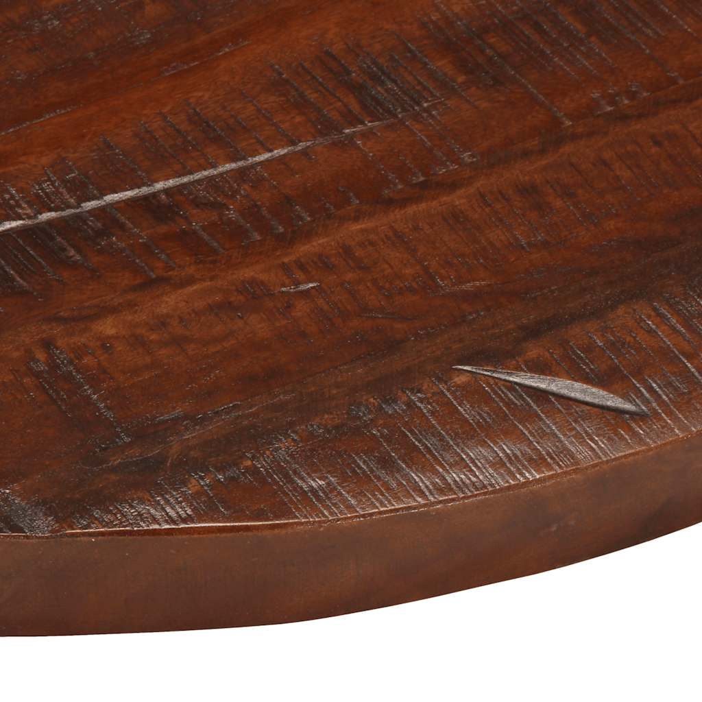 bordplade Ø70x3,8 cm rund massivt genbrugstræ