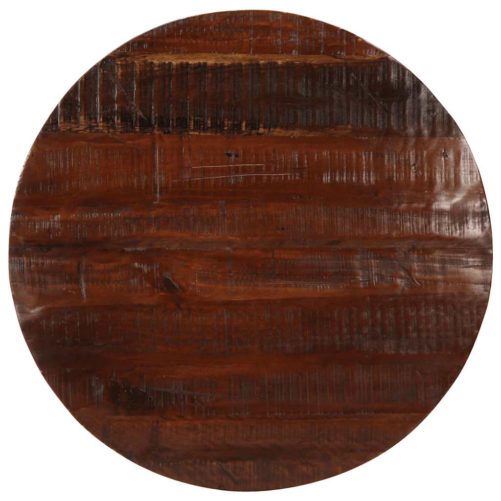 bordplade Ø80x2,5 cm rund massivt genbrugstræ