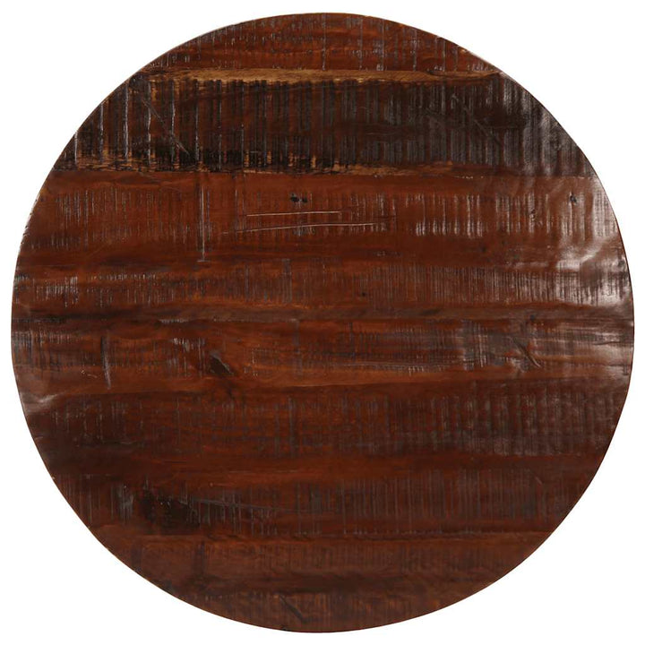 bordplade Ø80x2,5 cm rund massivt genbrugstræ