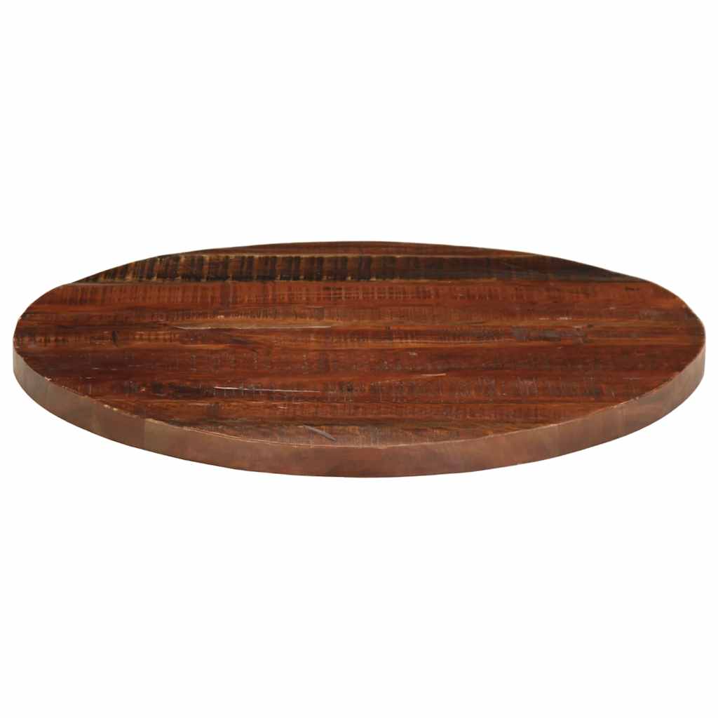 bordplade Ø80x3,8 cm rund massivt genbrugstræ