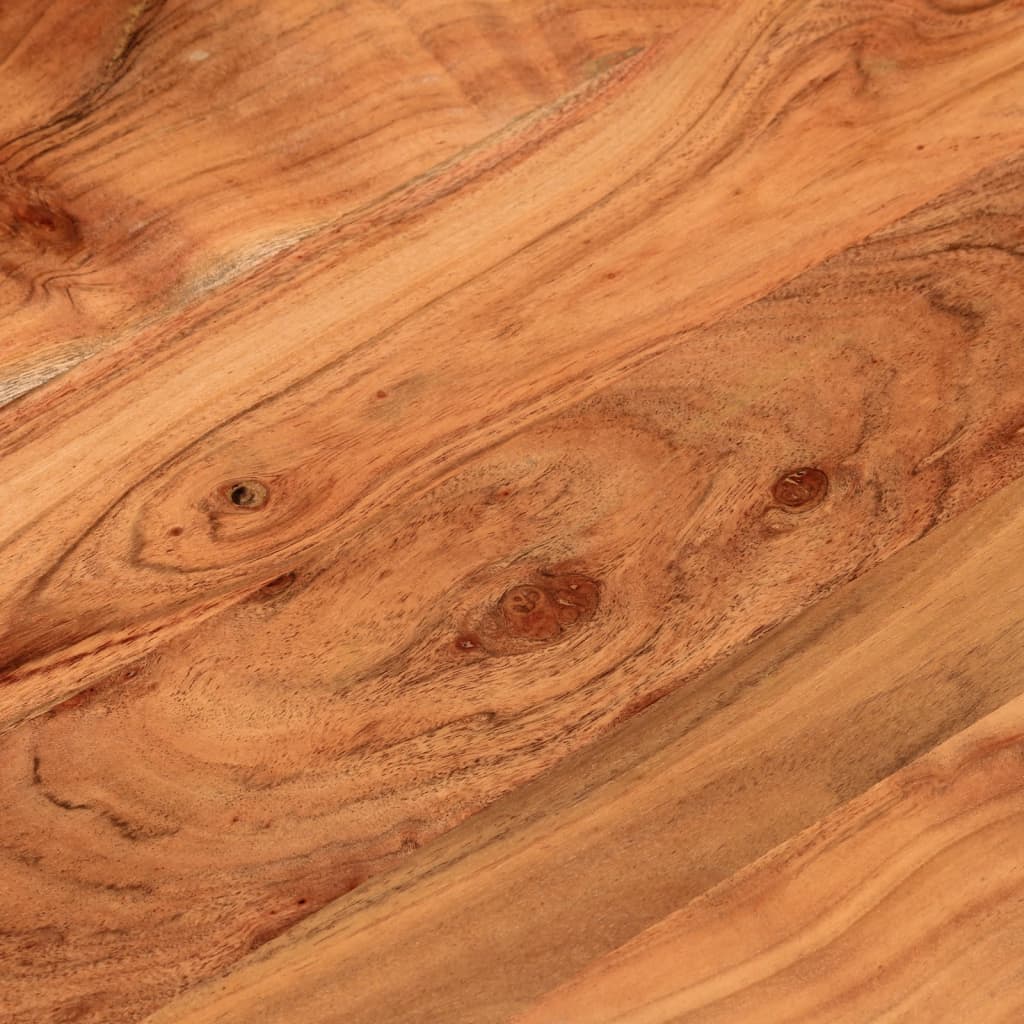 bordplade Ø50x2,5 cm rund massivt akacietræ