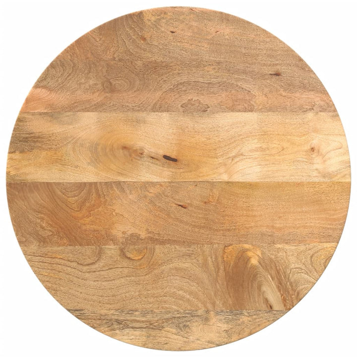 bordplade Ø50x2,5 cm rund massivt mangotræ