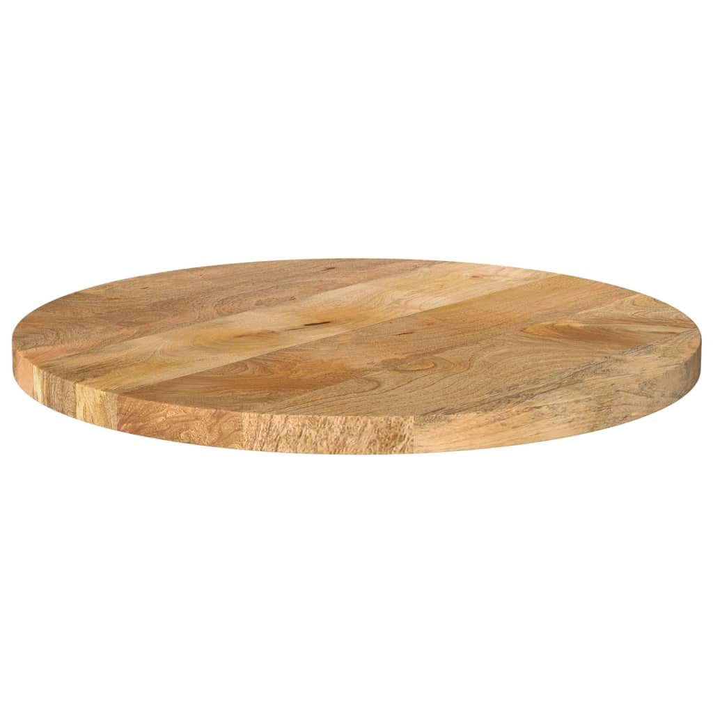 bordplade Ø50x2,5 cm rund massivt mangotræ