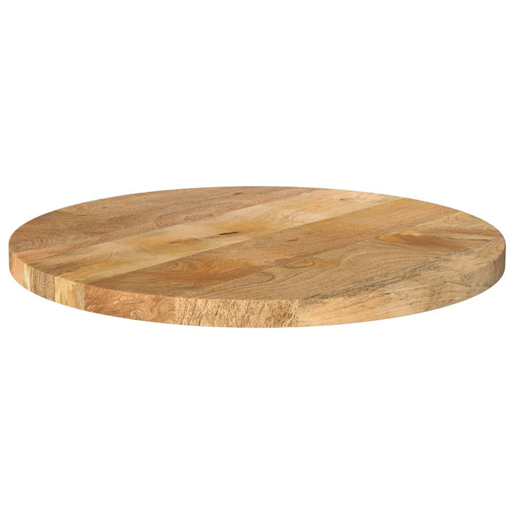 bordplade Ø50x2,5 cm rund massivt mangotræ