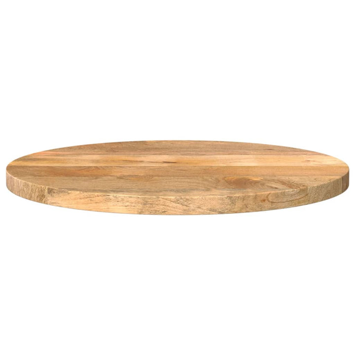 bordplade Ø50x2,5 cm rund massivt mangotræ