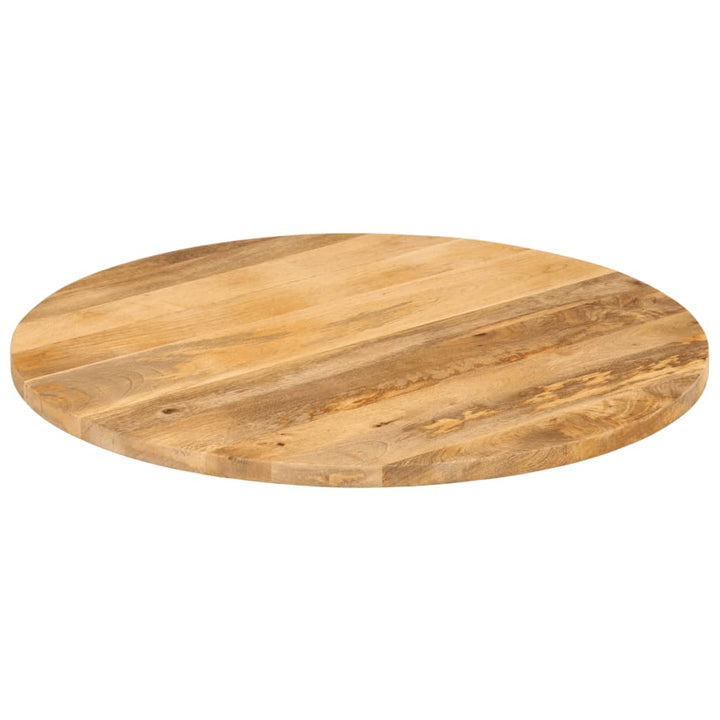 bordplade Ø80x2,5 cm rund massivt mangotræ