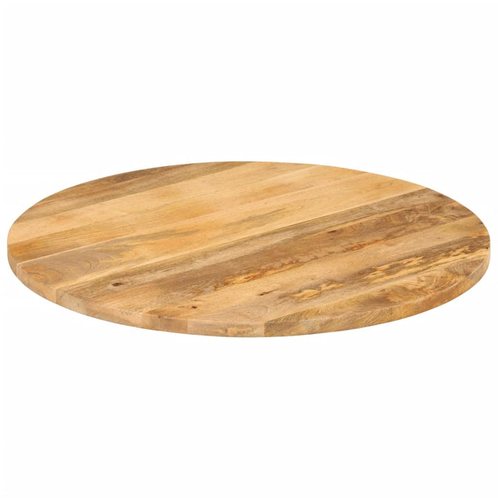 bordplade Ø80x3,8 cm rund massivt mangotræ