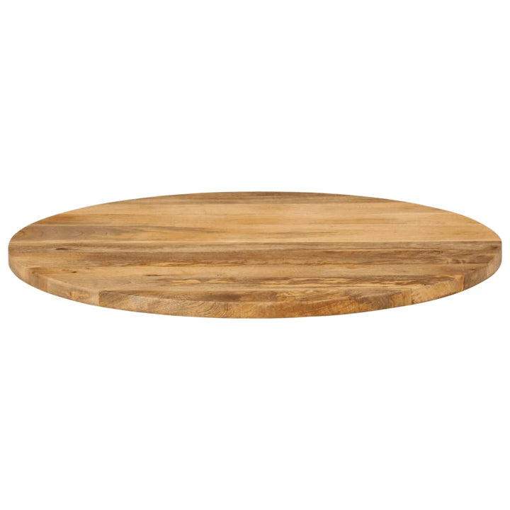 bordplade Ø80x3,8 cm rund massivt mangotræ