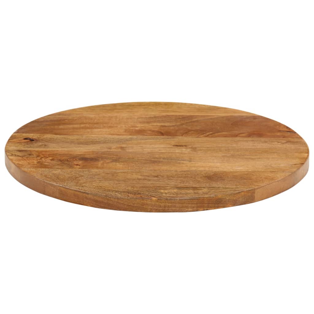 bordplade Ø60x2,5 cm rund massivt mangotræ