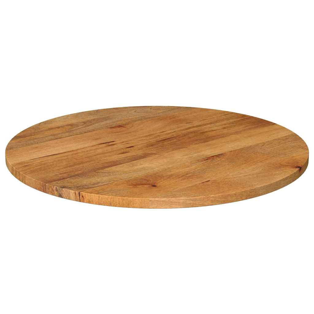 bordplade Ø70x2,5 cm rund massivt mangotræ
