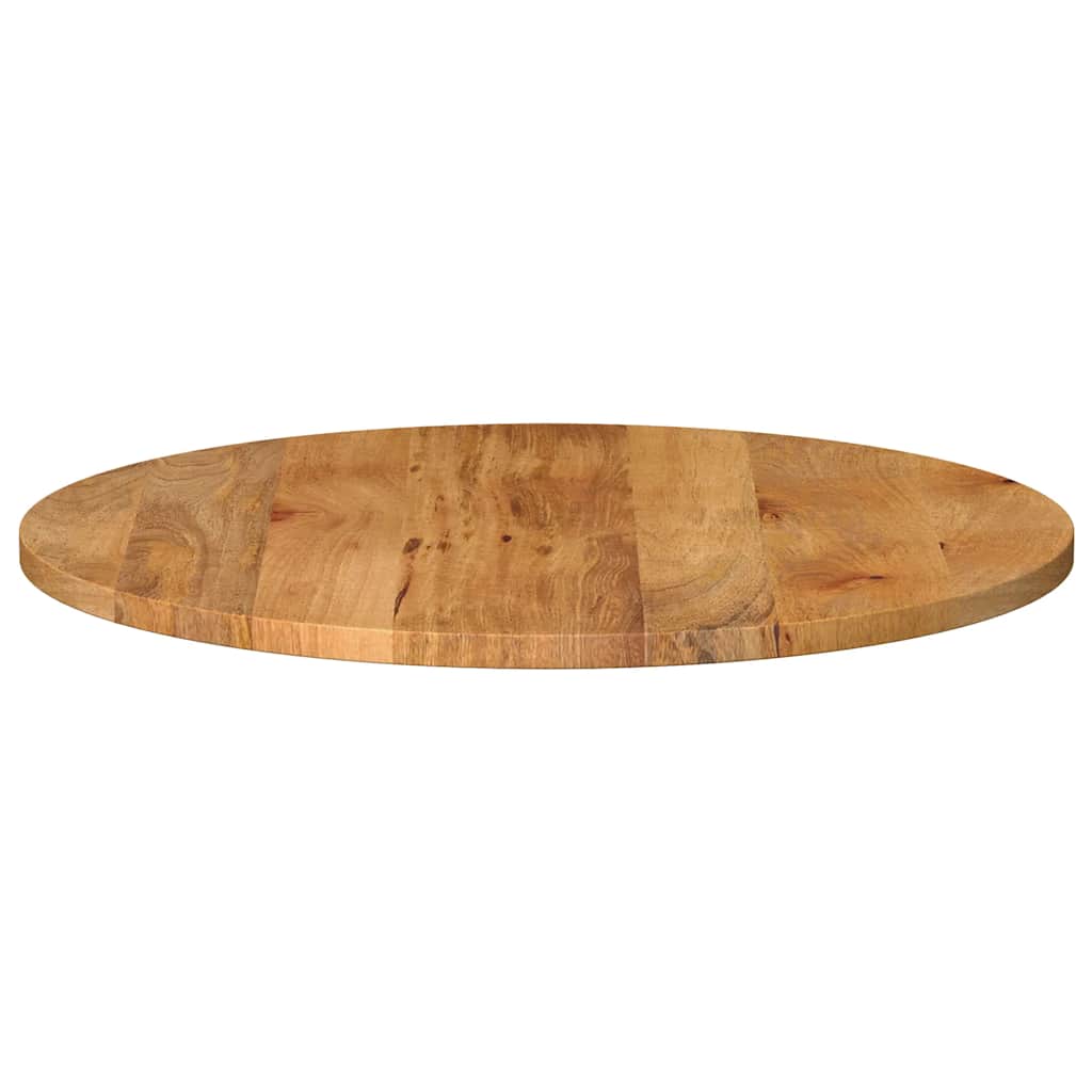 bordplade Ø70x2,5 cm rund massivt mangotræ