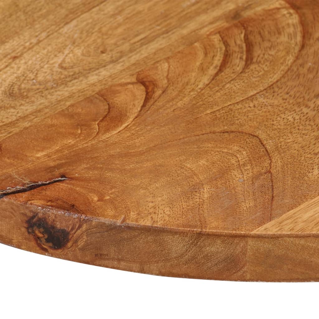 bordplade Ø80x2,5 cm rund massivt mangotræ