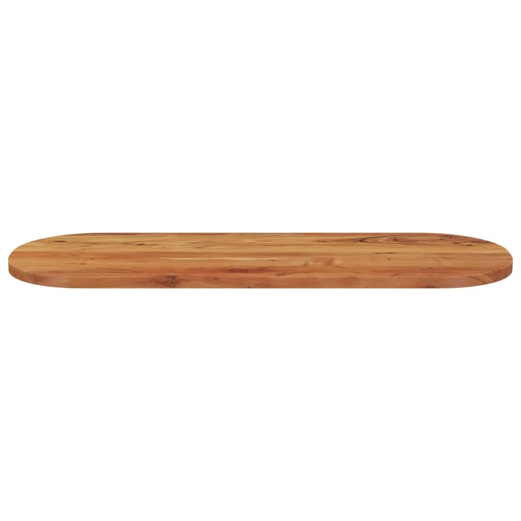 bordplade 110x40x2,5 cm oval massivt akacietræ