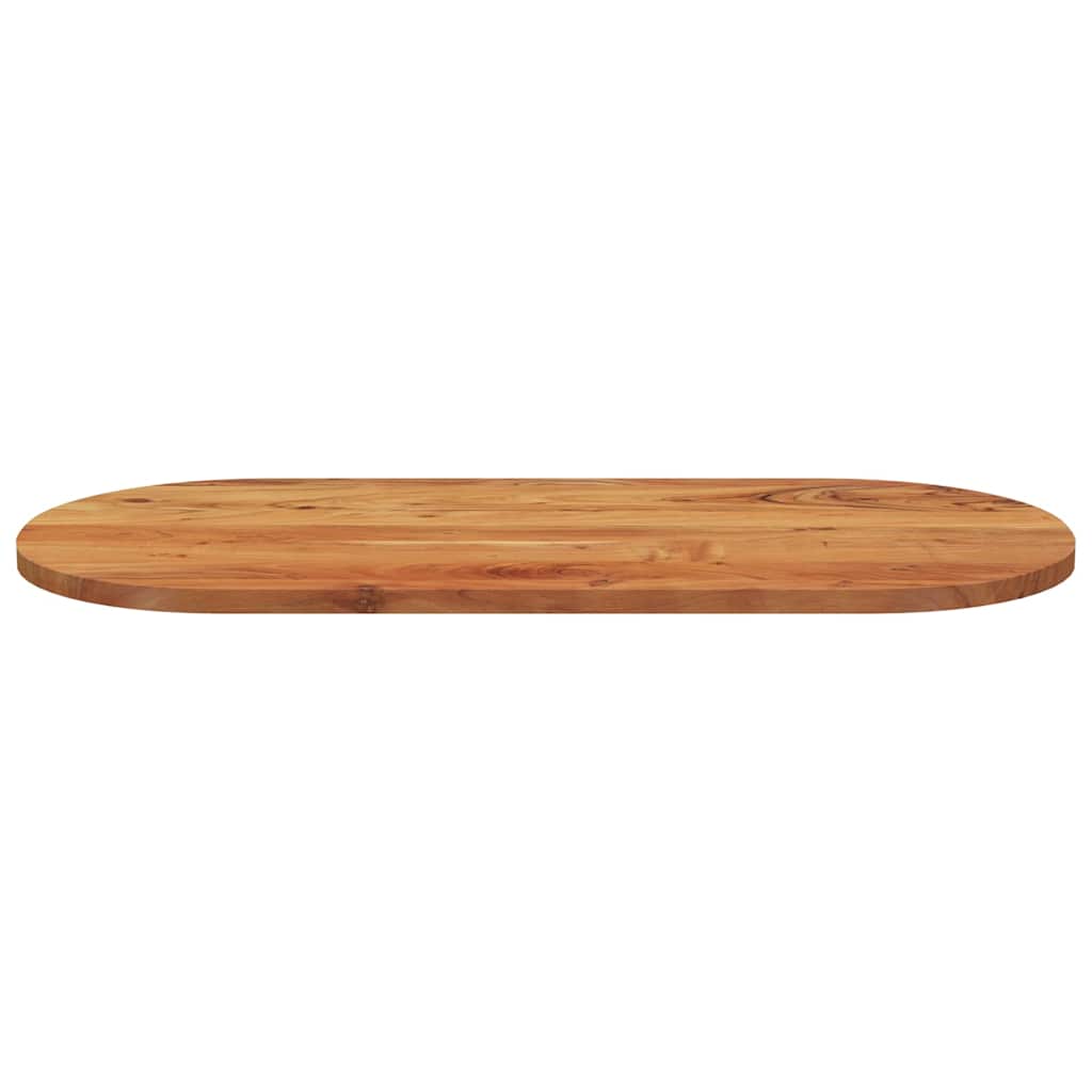 bordplade 90x40x3,8 cm oval massivt akacietræ
