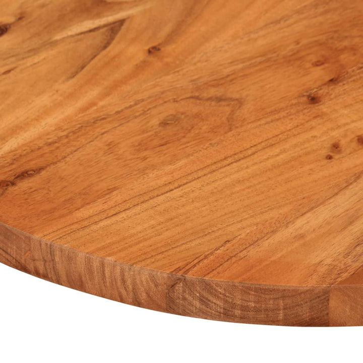 bordplade 100x40x3,8 cm oval massivt akacietræ
