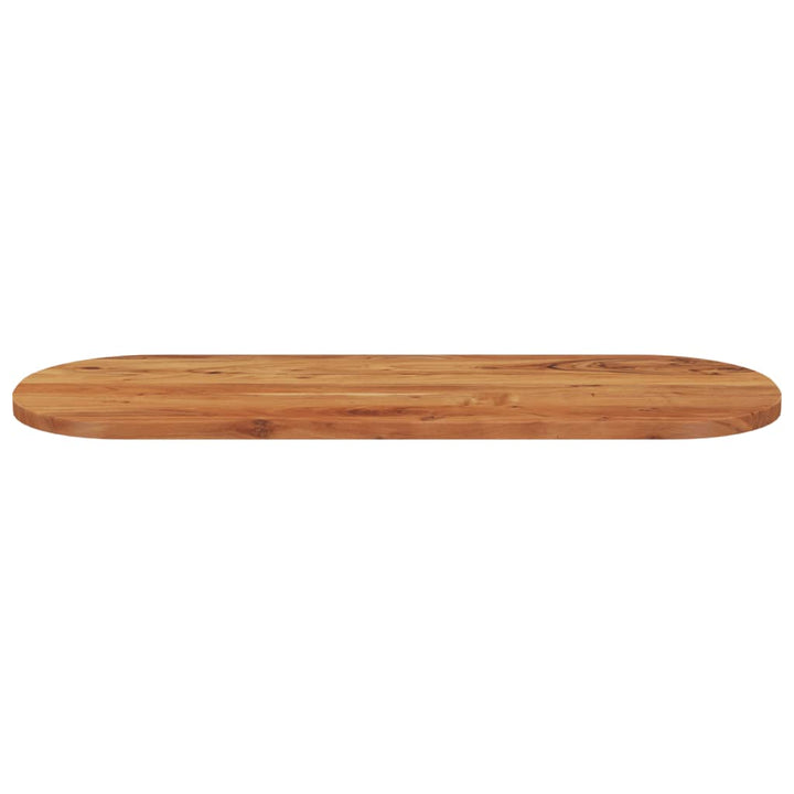 bordplade 110x40x3,8 cm oval massivt akacietræ