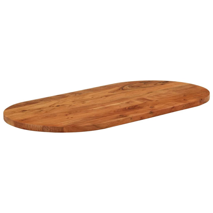bordplade 100x50x3,8 cm oval massivt akacietræ