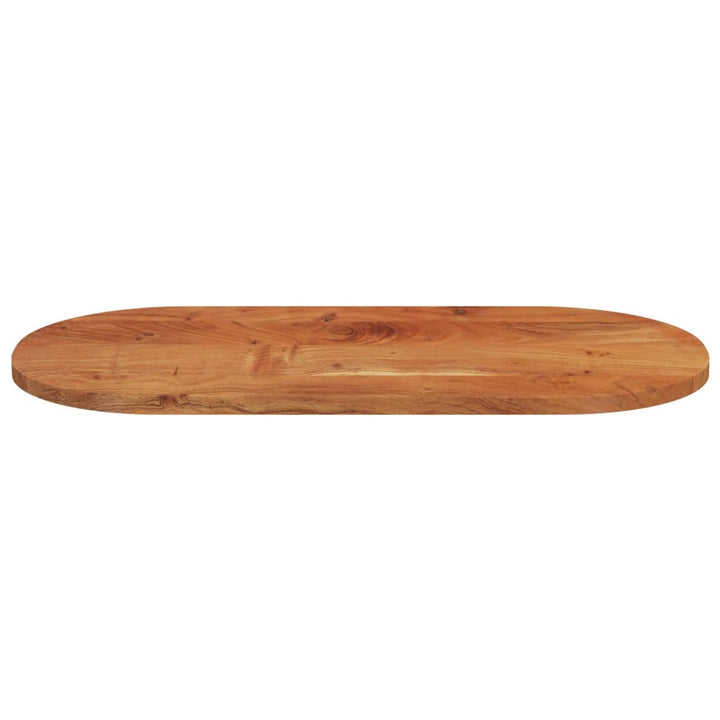 bordplade 120x60x3,8 cm oval massivt akacietræ
