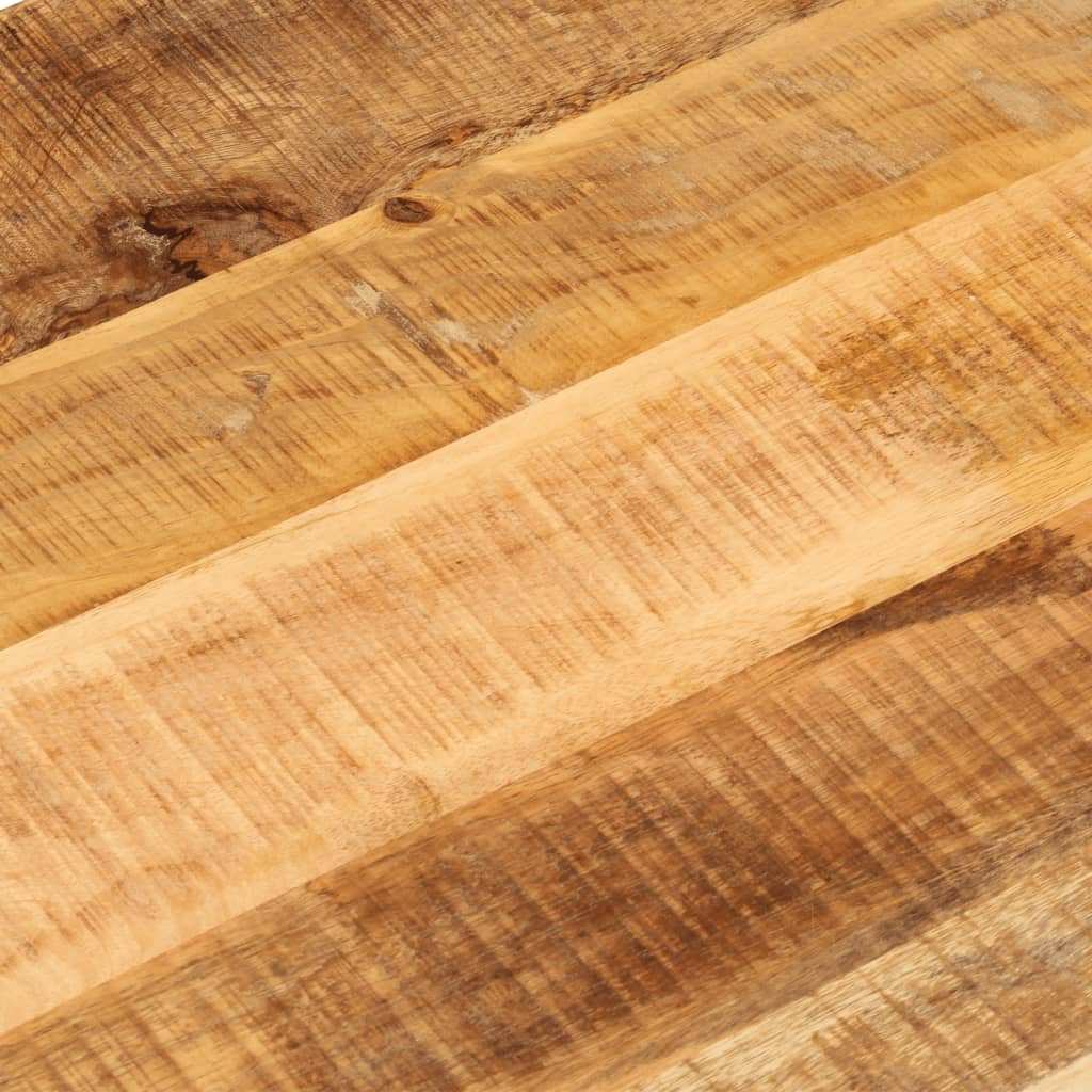 bordplade 90x40x2,5 cm oval massivt ru mangotræ
