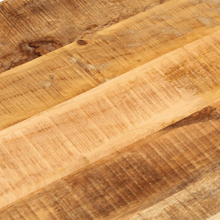 bordplade 140x50x2,5 cm oval massivt ru mangotræ