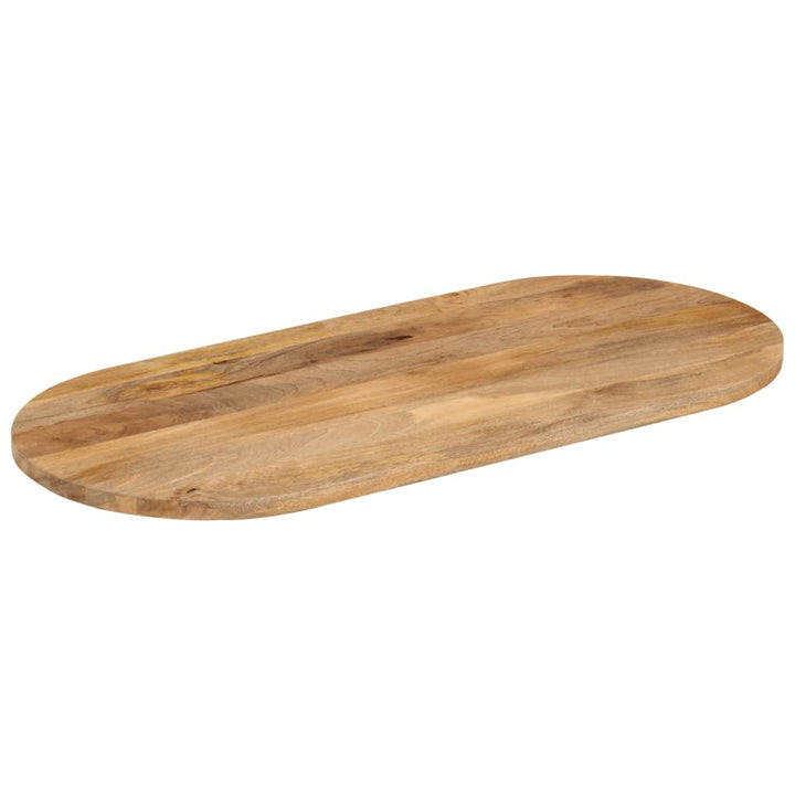 bordplade 90x40x2,5 cm oval massivt mangotræ