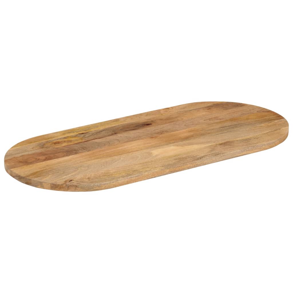 bordplade 80x40x3,8 cm oval massivt mangotræ