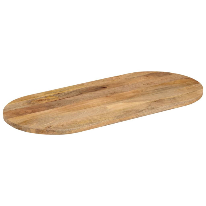 bordplade 80x40x3,8 cm oval massivt mangotræ