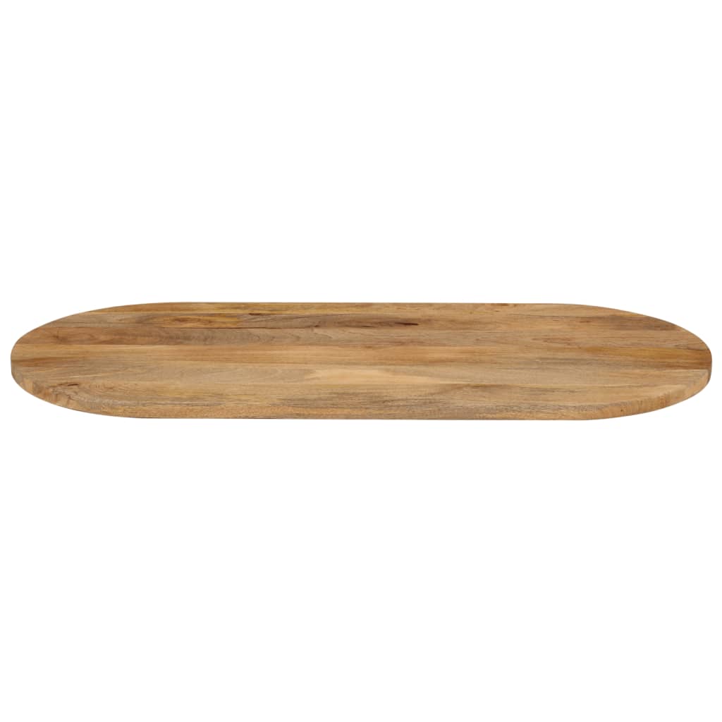 bordplade 80x40x3,8 cm oval massivt mangotræ