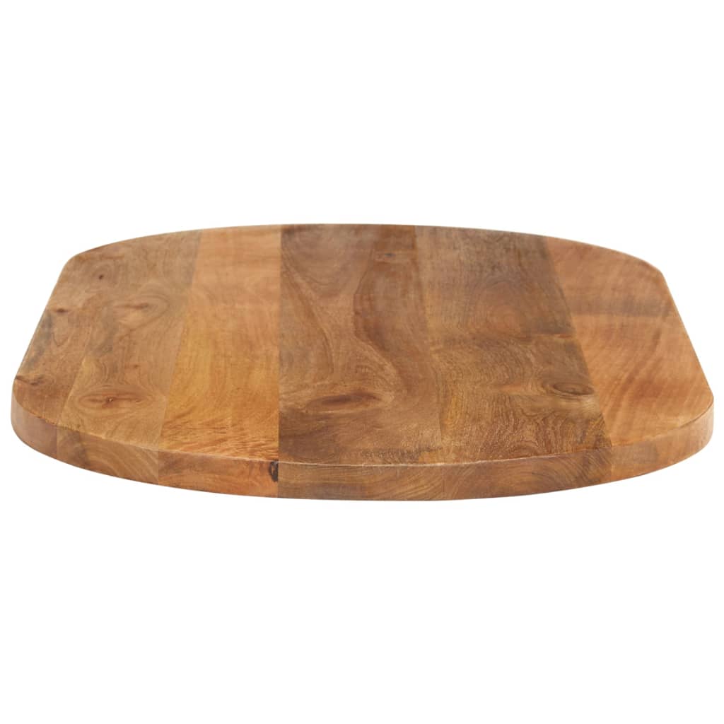 bordplade 100x40x2,5 cm oval massivt mangotræ