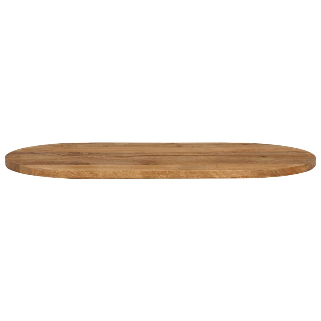 bordplade 100x50x2,5 cm oval massivt mangotræ
