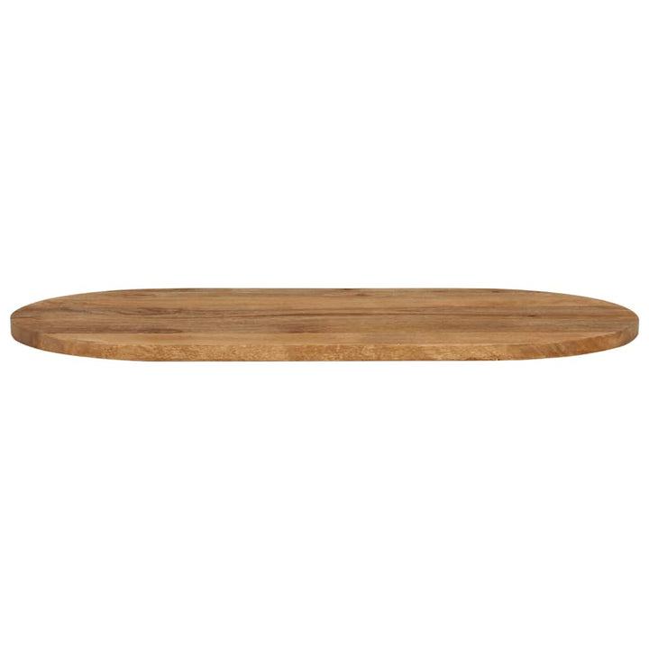 bordplade 140x60x2,5 cm oval massivt mangotræ