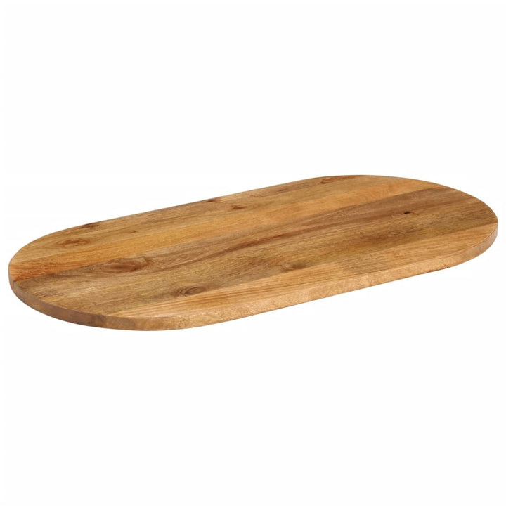 bordplade 90x40x3,8 cm oval massivt mangotræ