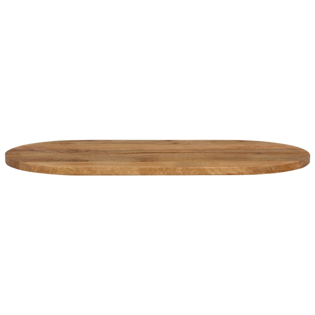 bordplade 100x40x3,8 cm oval massivt mangotræ