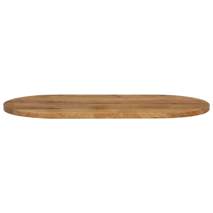 bordplade 100x40x3,8 cm oval massivt mangotræ