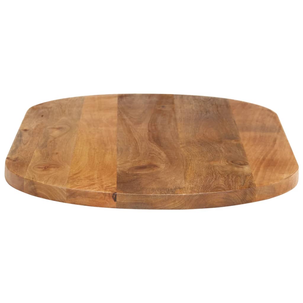 bordplade 100x40x3,8 cm oval massivt mangotræ