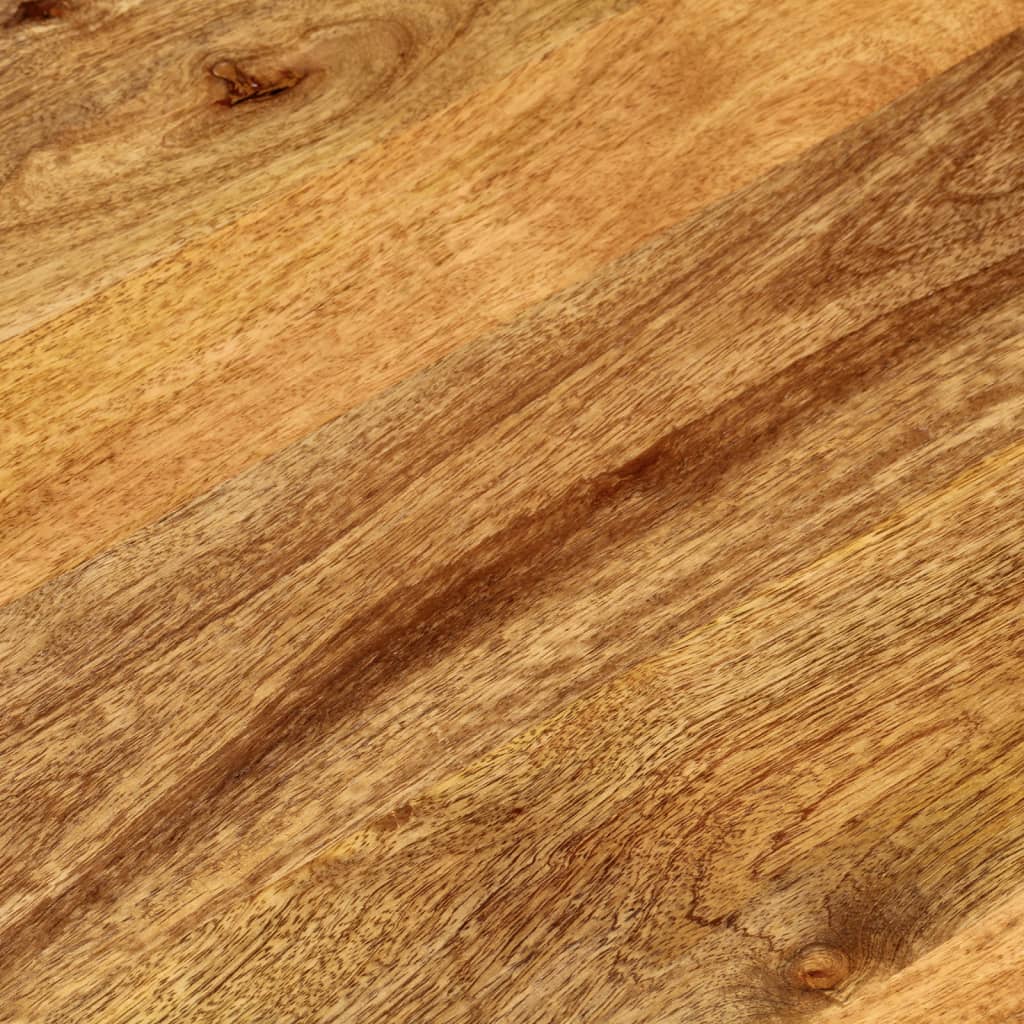 bordplade 100x40x3,8 cm oval massivt mangotræ