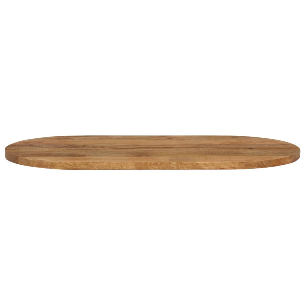 bordplade 110x50x3,8 cm oval massivt mangotræ