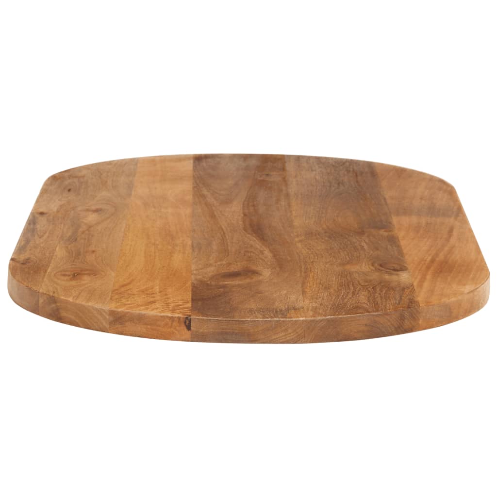 bordplade 110x50x3,8 cm oval massivt mangotræ