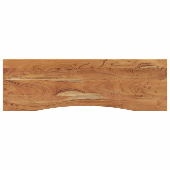 skrivebordsplade 140x50x2,5 cm rektangulær massivt akacietræ