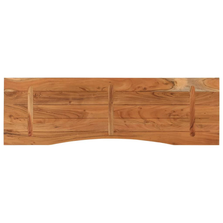 skrivebordsplade 140x50x2,5 cm rektangulær massivt akacietræ