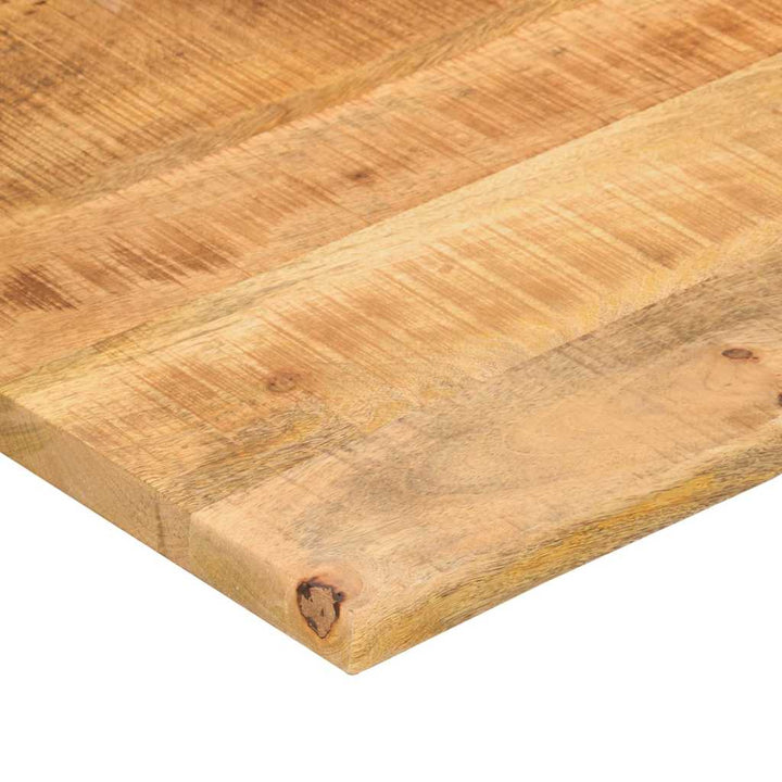 bordplade med kurvet form 100x50x2,5 cm ru massivt mangotræ