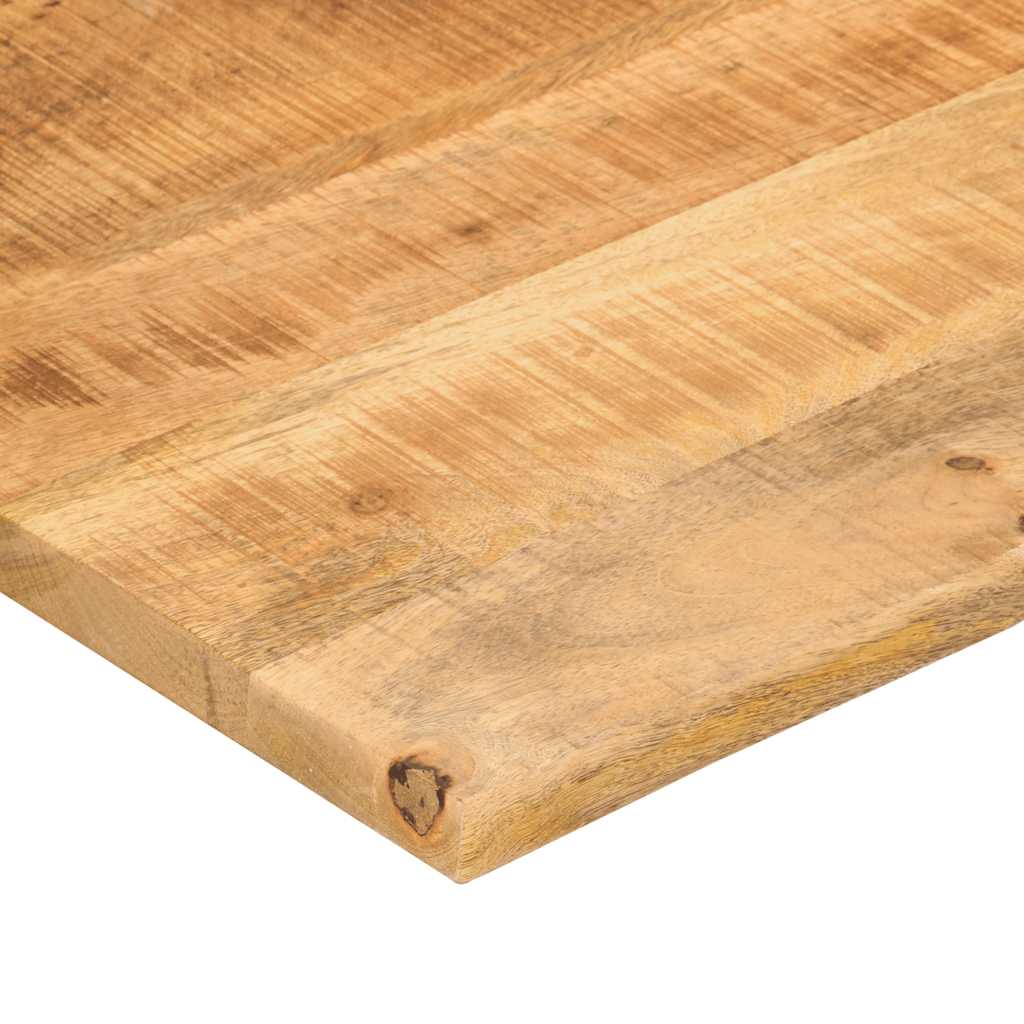 bordplade med kurvet form 110x50x2,5 cm ru massivt mangotræ
