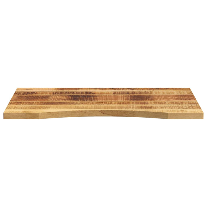 bordplade med kurvet form 90x60x2,5 cm ru massivt mangotræ
