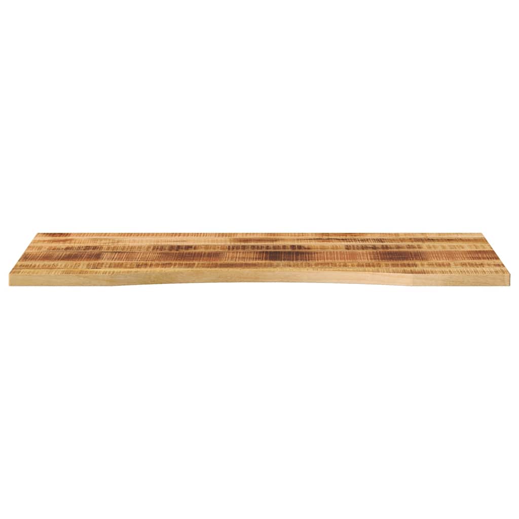 bordplade med kurvet form 110x60x2,5 cm ru massivt mangotræ
