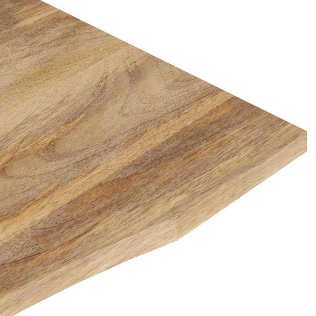 bordplade med kurvet form 160x50x2,5 cm ru massivt mangotræ